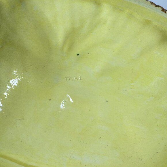 Vintage MKL Majolica Style Corn Soup Tureen Ceramic Lidded Vegetable Bowl - Picture 8 of 11